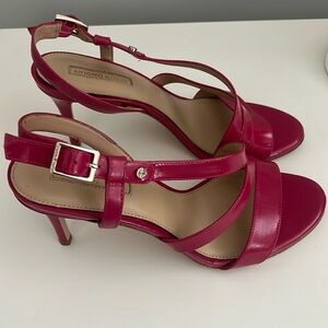 Antonio Melani pink genuine leather heels